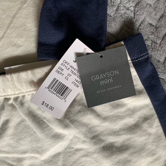 NEW Grayson Mini 2-Piece Long Tee Long Pants Set in 3-6M - Picture 2 of 3